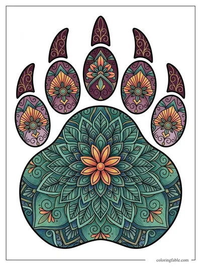 Colored example of this coloring page