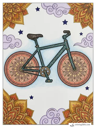 Colored example of this coloring page
