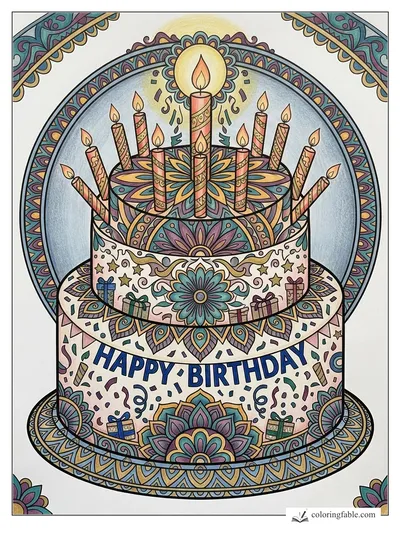 Colored example of this coloring page