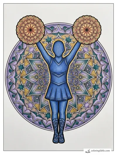 Colored example of this coloring page