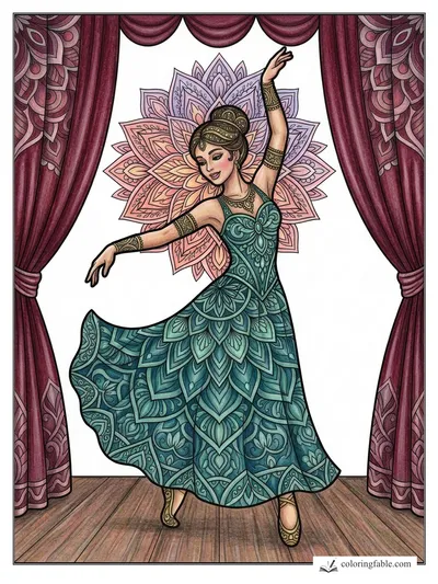 Colored example of this coloring page