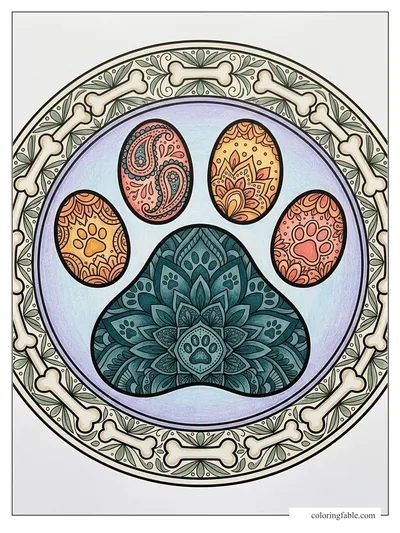 Colored example of this coloring page