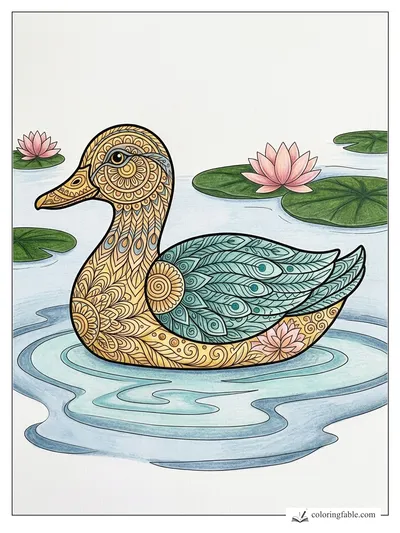 Colored example of this coloring page