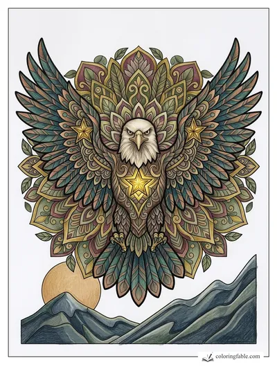 Colored example of this coloring page