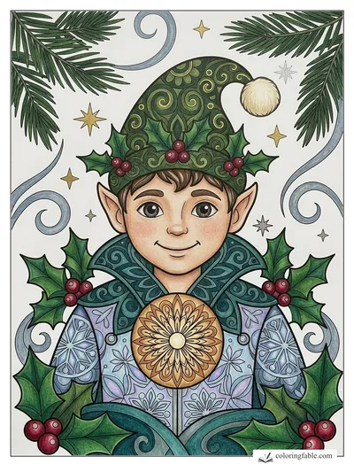Colored example of this coloring page