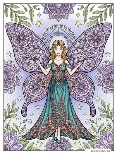 Colored example of this coloring page
