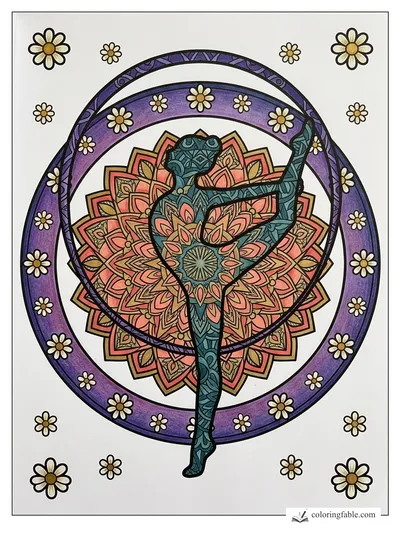 Colored example of this coloring page