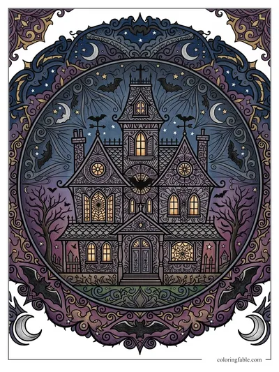 Colored example of this coloring page