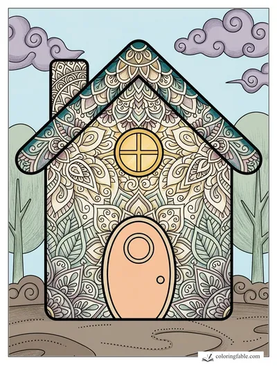 Colored example of this coloring page