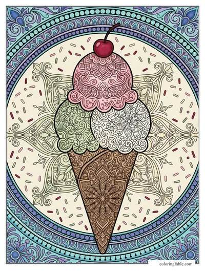 Colored example of this coloring page