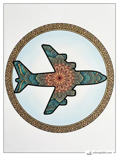 Colored example of this coloring page