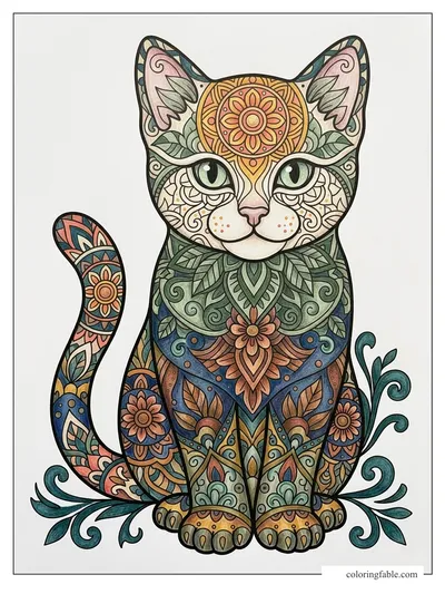 Colored example of this coloring page