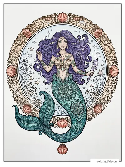 Colored example of this coloring page
