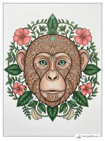 Colored example of this coloring page