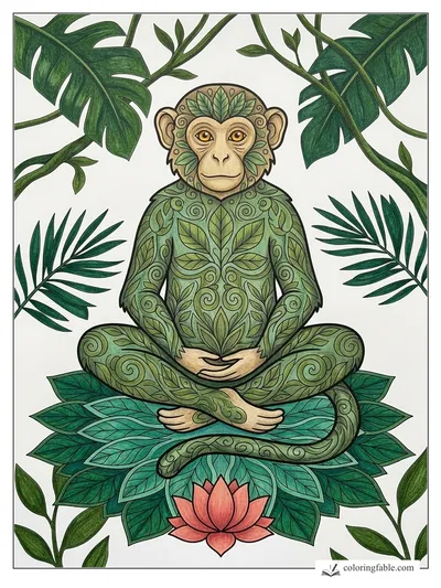 Colored example of this coloring page