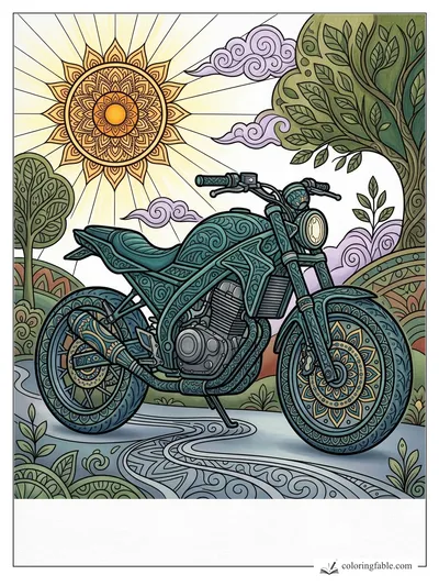 Colored example of this coloring page
