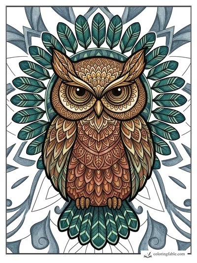 Colored example of this coloring page