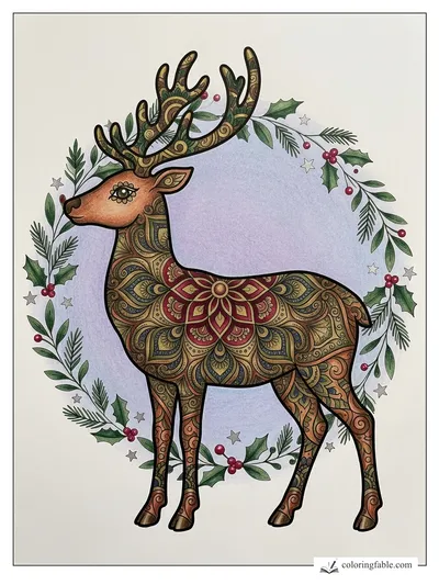 Colored example of this coloring page