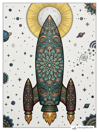 Colored example of this coloring page