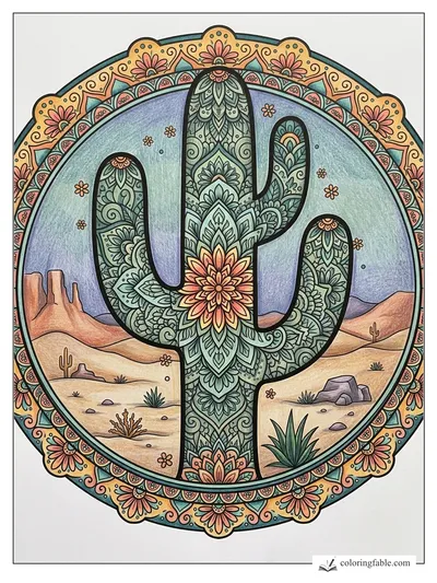 Colored example of this coloring page