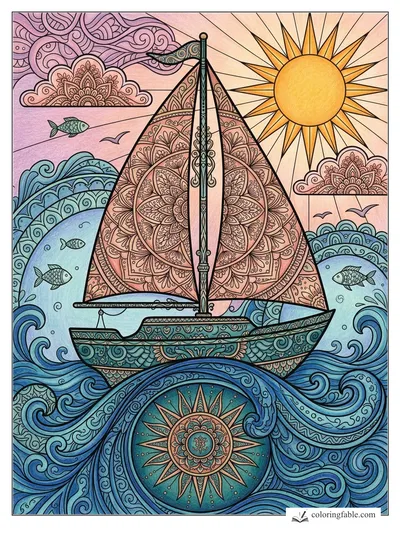 Colored example of this coloring page