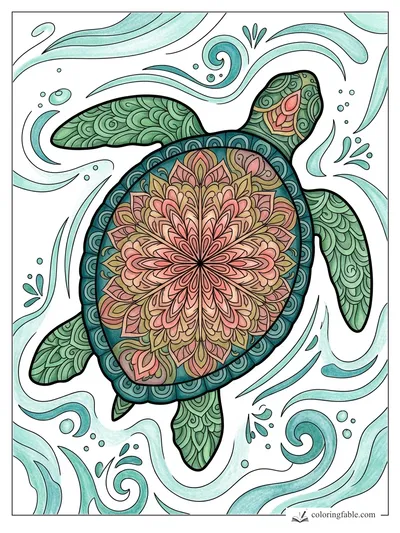 Colored example of this coloring page