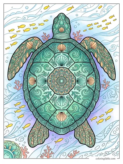 Colored example of this coloring page