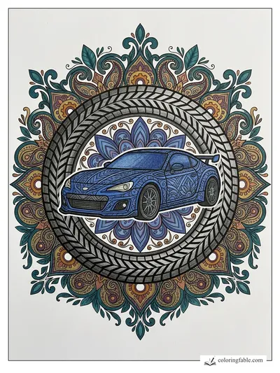 Colored example of this coloring page