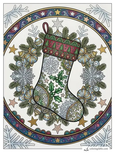 Colored example of this coloring page