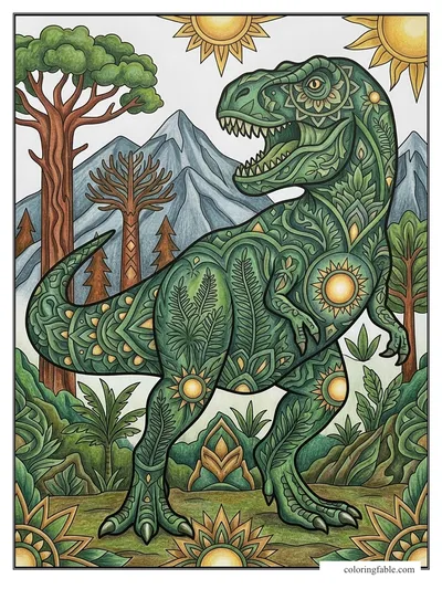 Colored example of this coloring page