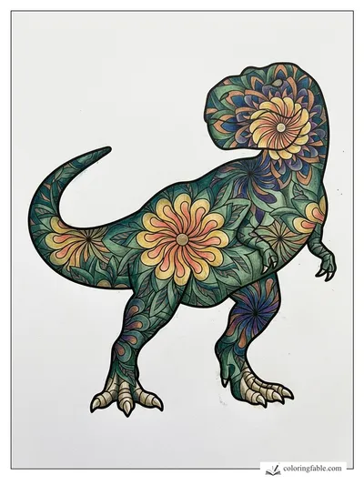 Colored example of this coloring page