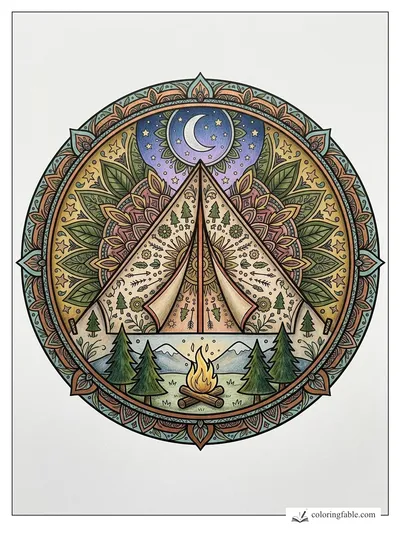 Colored example of this coloring page