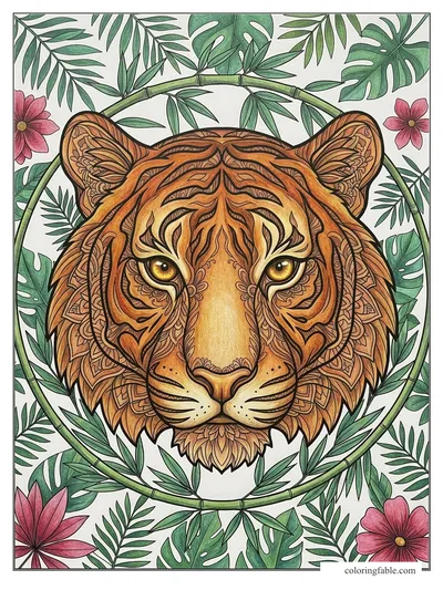Colored example of this coloring page