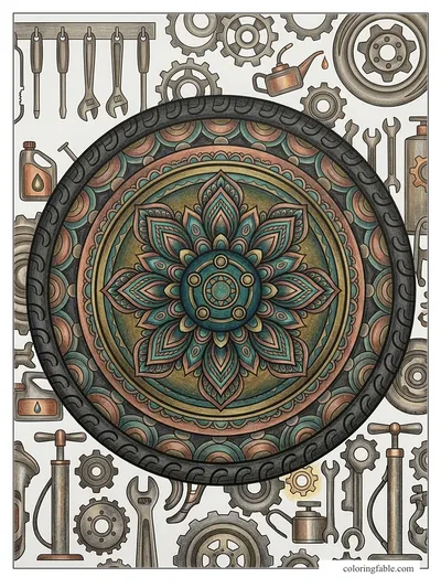 Colored example of this coloring page