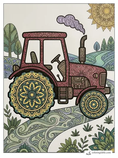 Colored example of this coloring page