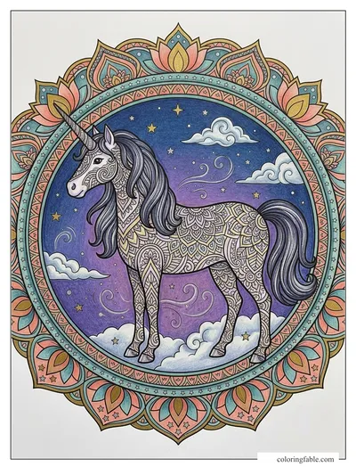 Colored example of this coloring page