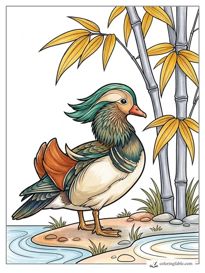 Colored example of this coloring page