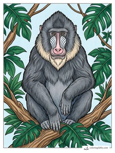 Colored example of this coloring page