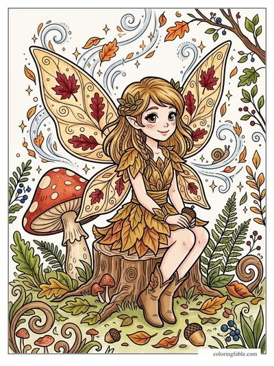 Colored example of this coloring page