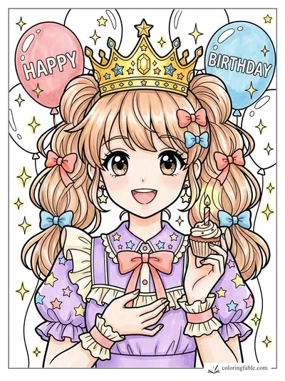 Colored example of this coloring page