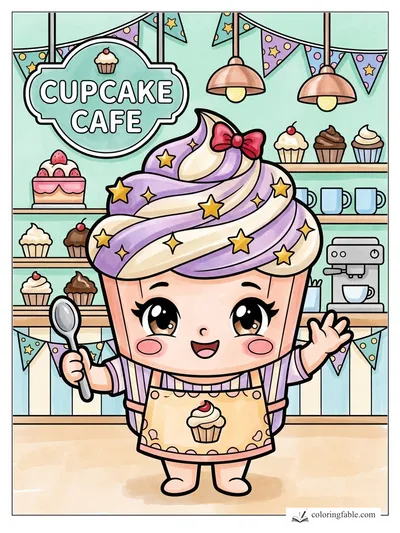 Colored example of this coloring page