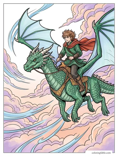 Colored example of this coloring page