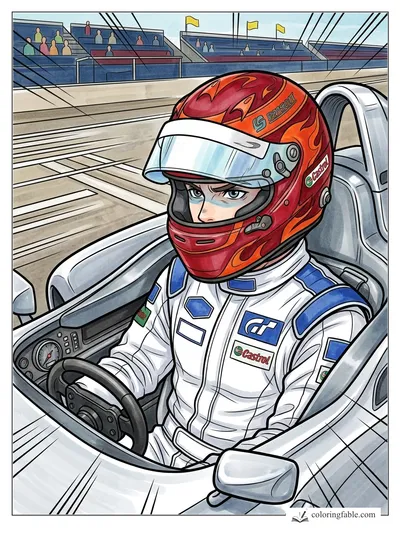 Colored example of this coloring page