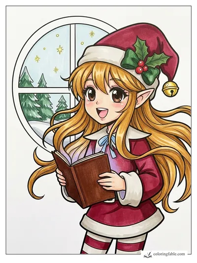 Colored example of this coloring page
