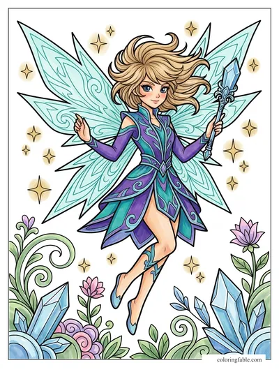 Colored example of this coloring page