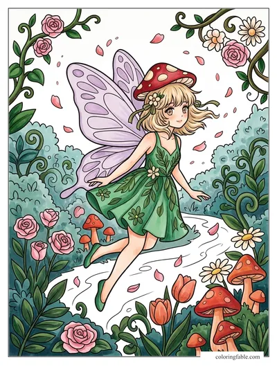 Colored example of this coloring page