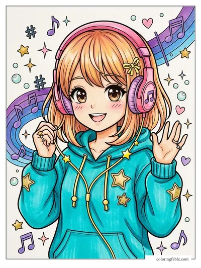 Colored example of this coloring page
