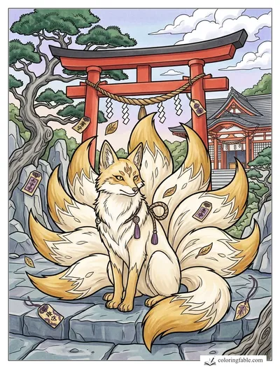 Colored example of this coloring page