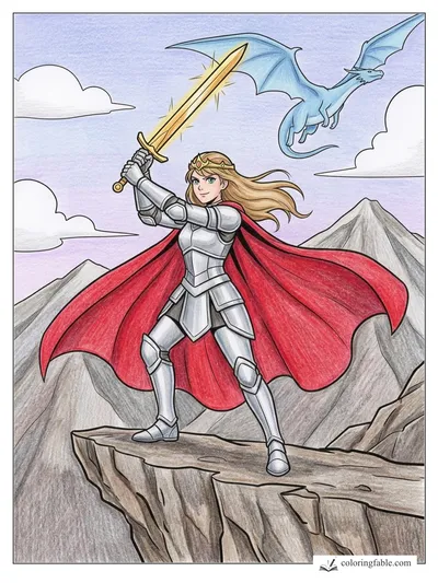 Colored example of this coloring page