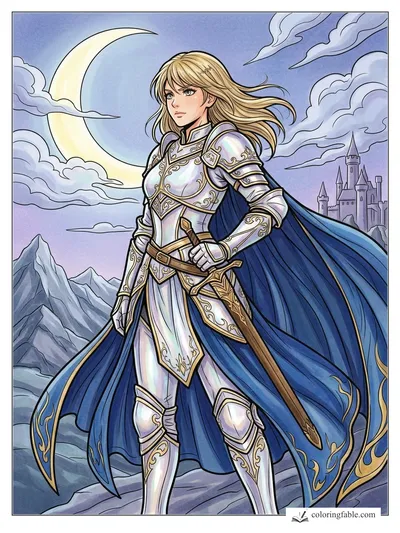 Colored example of this coloring page
